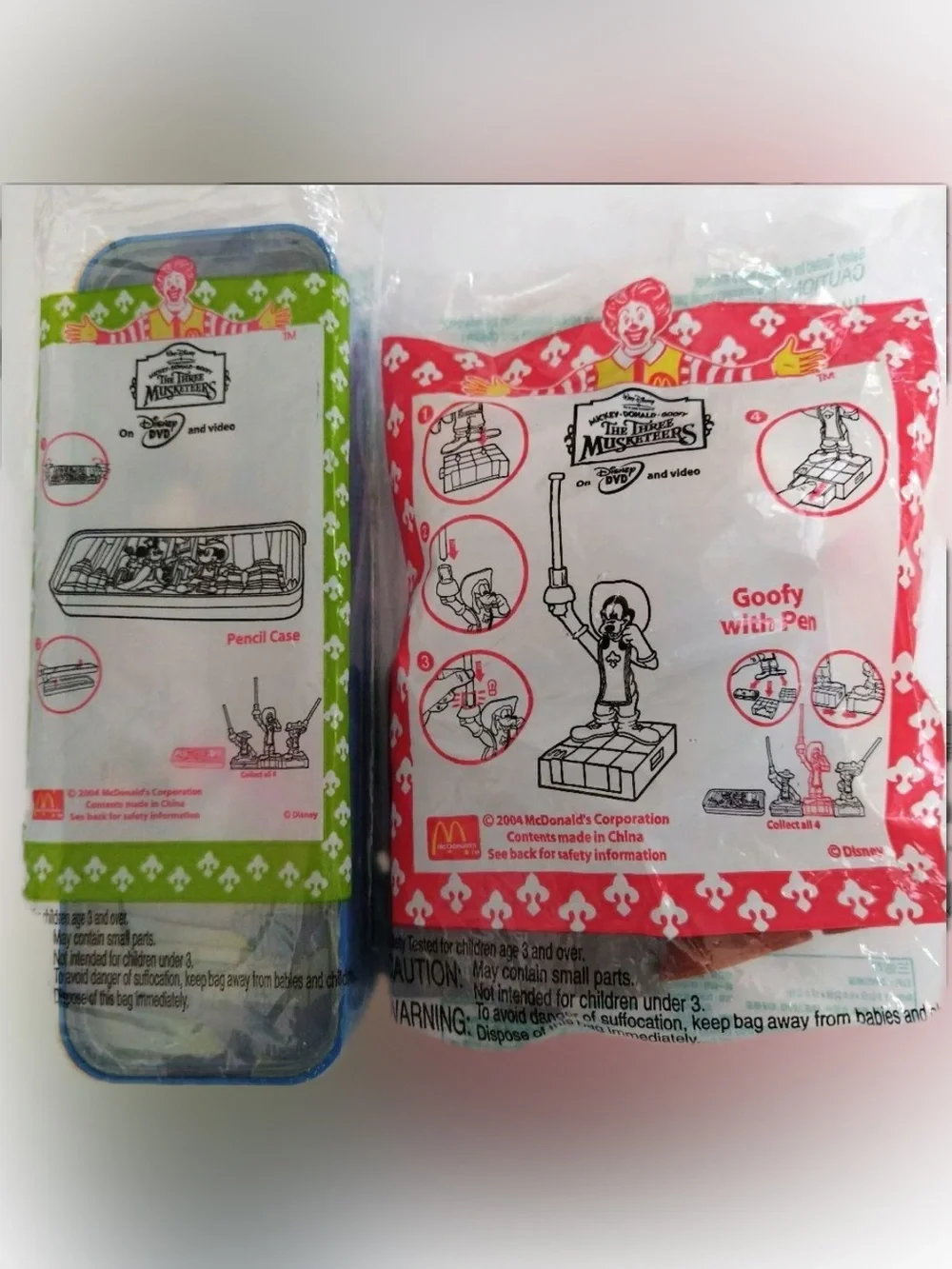 Mickey Donald Goofy The Three Musketeers Printed Favor Bags